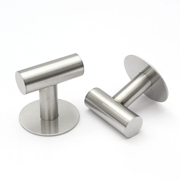 미니멀 스텐 접착식 후크 2p세트(실버)