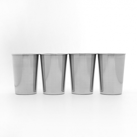 휴대용 스텐 캠핑컵 4p세트(170ml)