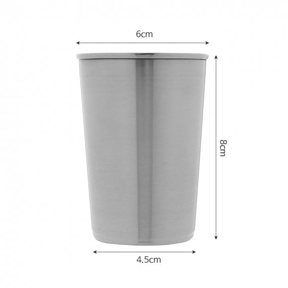 휴대용 스텐 캠핑컵 4p세트(170ml)