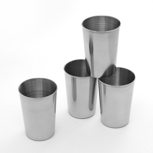 휴대용 스텐 캠핑컵 4p세트(170ml)