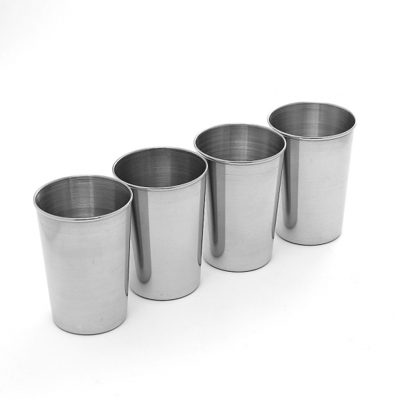 휴대용 스텐 캠핑컵 4p세트(170ml)