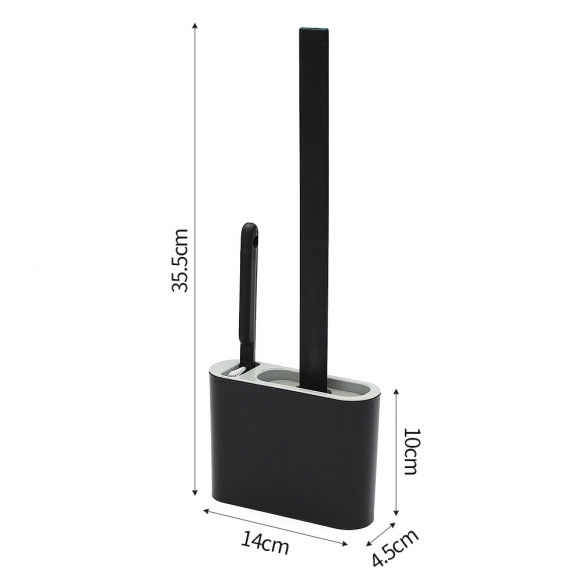 청결생활 실리콘 변기솔 2종 세트(블랙)