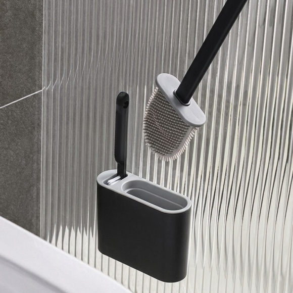 청결생활 실리콘 변기솔 2종 세트(블랙)