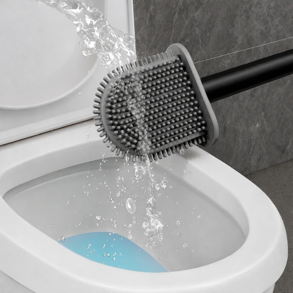 청결생활 실리콘 변기솔 2종 세트(블랙)