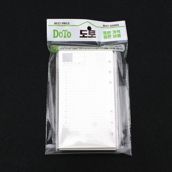 채움 6공 데일리 다이어리 속지 180매(A6)