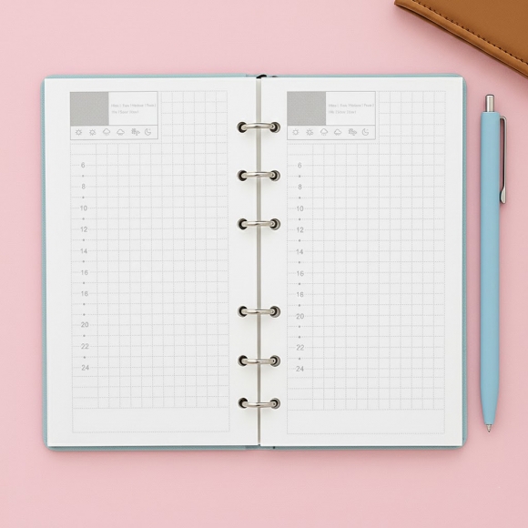 채움 6공 데일리 다이어리 속지 180매(A6)