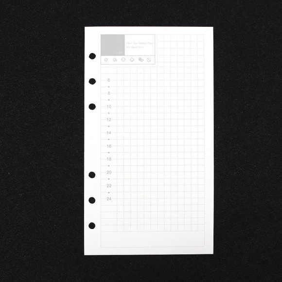 채움 6공 데일리 다이어리 속지 180매(A6)