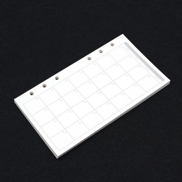 채움 6공 월간 다이어리 속지 180매(A6)