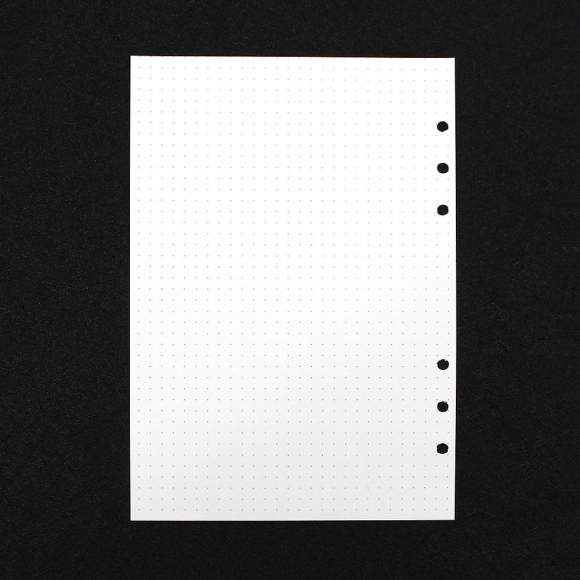 채움 6공 도트 다이어리 속지 180매(A5)