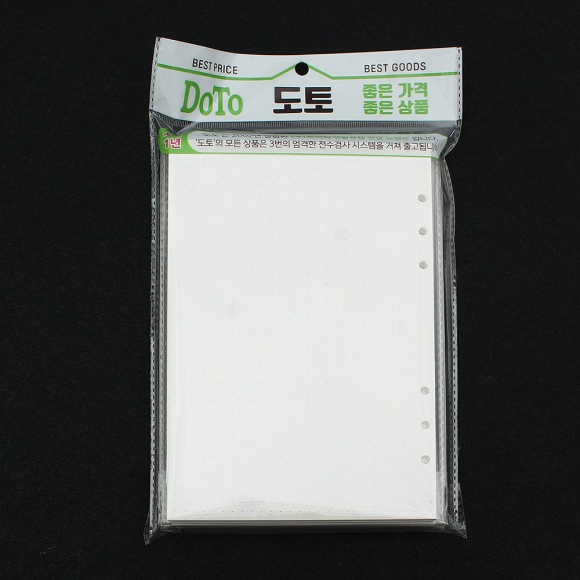 채움 6공 도트 다이어리 속지 180매(A5)