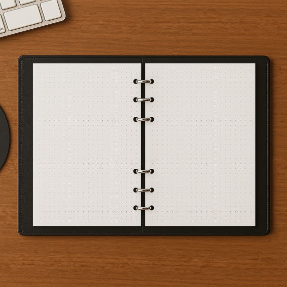 채움 6공 도트 다이어리 속지 180매(A5)