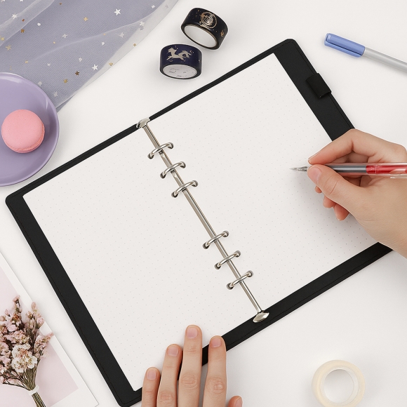 채움 6공 도트 다이어리 속지 180매(A5)