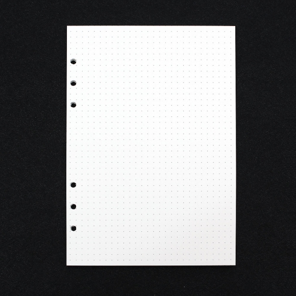 채움 6공 도트 다이어리 속지 180매(A5)