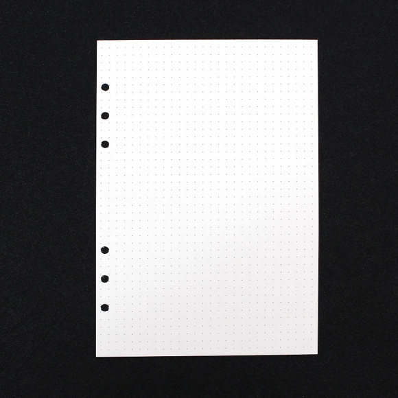 채움 6공 도트 다이어리 속지 180매(A5)