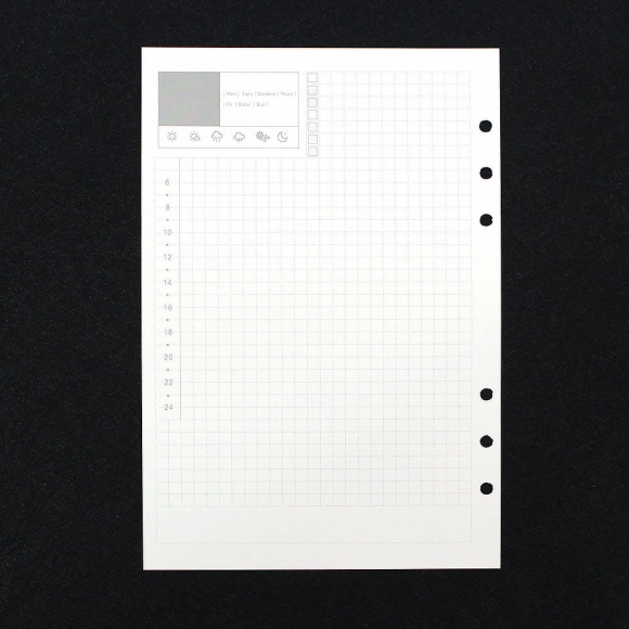 채움 6공 데일리 다이어리 속지 180매(A5)