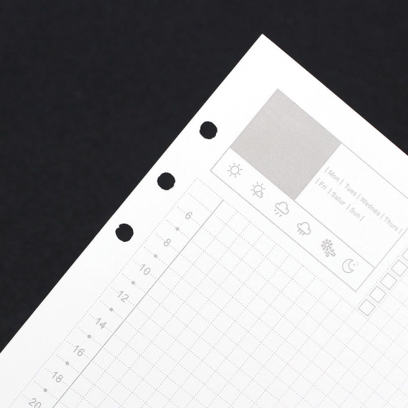 채움 6공 데일리 다이어리 속지 180매(A5)