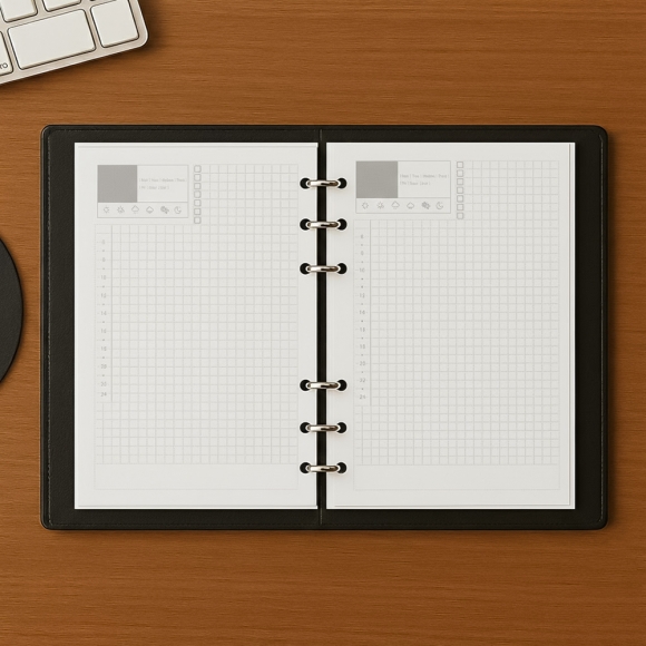 채움 6공 데일리 다이어리 속지 180매(A5)