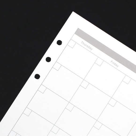 채움 6공 월간 다이어리 속지 180매(A5)