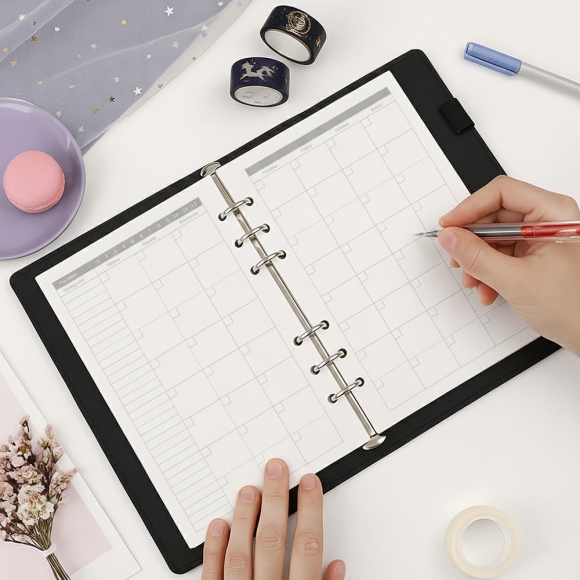 채움 6공 월간 다이어리 속지 180매(A5)