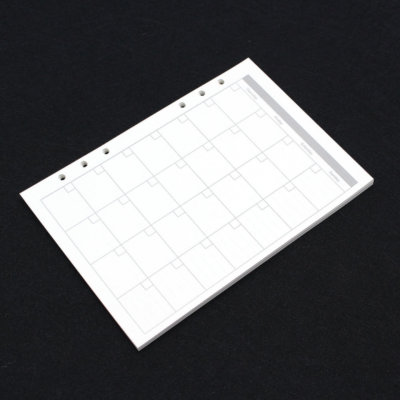 채움 6공 월간 다이어리 속지 180매(A5)