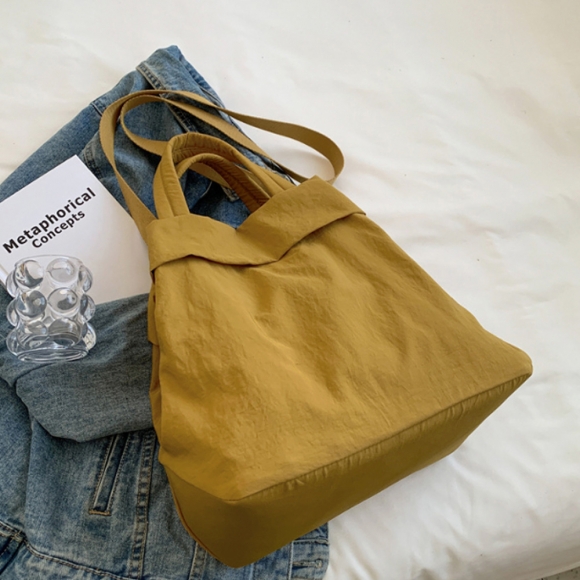 제이업 나일론 크로스백(머스타드)