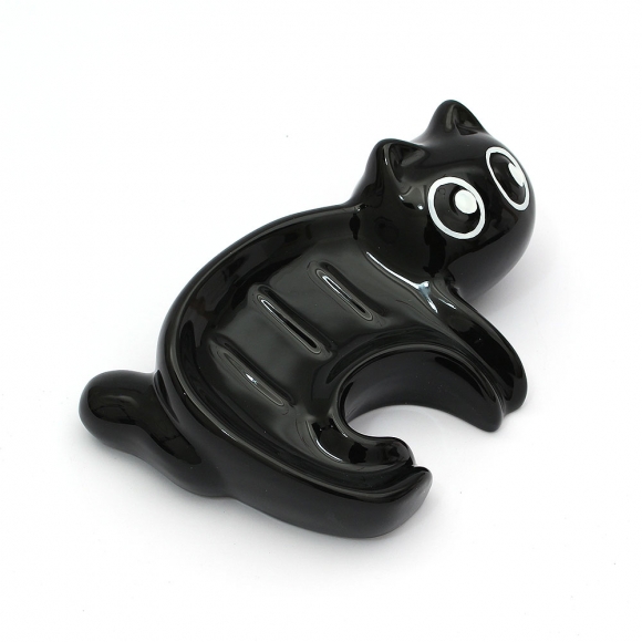 블랙캣 세라믹 비누받침대