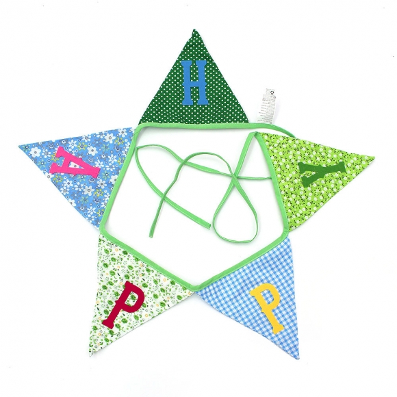 해피버스데이 패브릭 가랜드(그린)