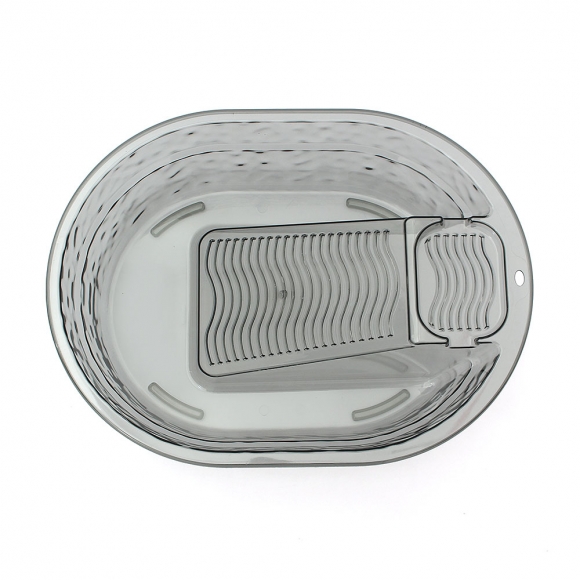 데이워시 빨래판 대야(투명그레이)