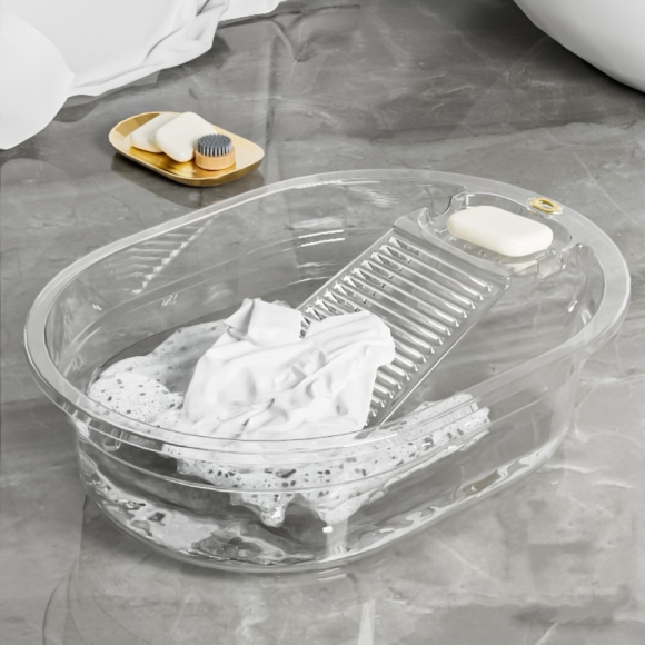 데이워시 빨래판 대야(투명)