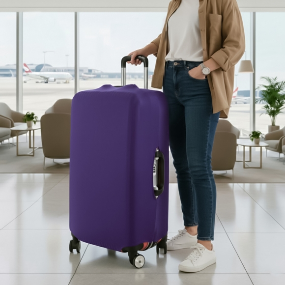 여행러버 스판 캐리어커버(29~32형) (퍼플)