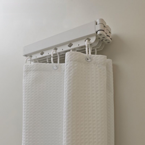 접이식 욕실 붕수 샤워커튼(100-120cm)
