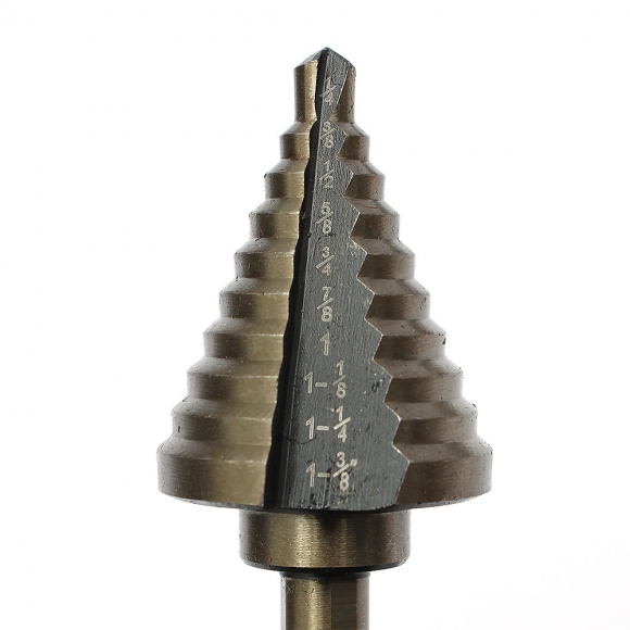 스텝드릴 비트 5종+센터 펀치 세트