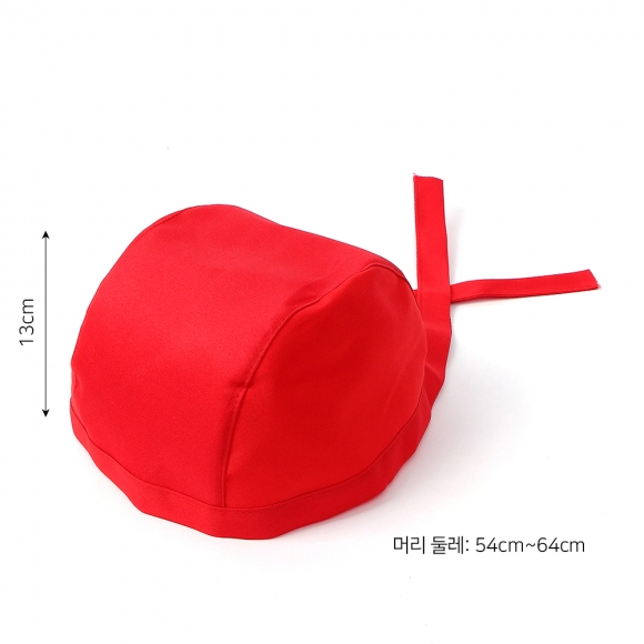 예스셰프 심플 주방모자(레드)