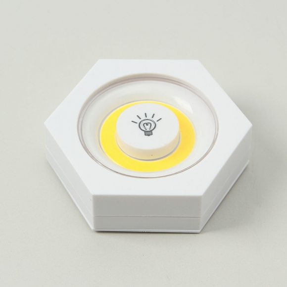 홈앤 LED 붙이는 조명 무드등 3개입(웜색) (리모컨포함)