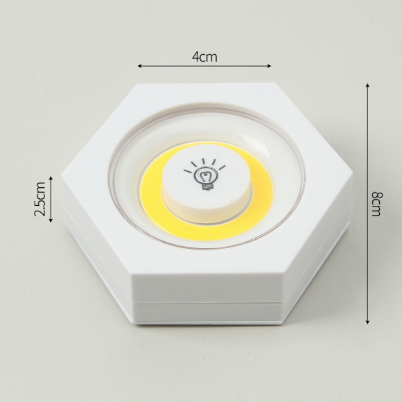 홈앤 LED 붙이는 조명 무드등 3개입(웜색) (리모컨포함)