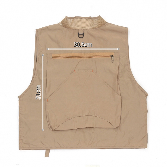 엑티브 멀티포켓 레저 조끼(브라운) (XXL)