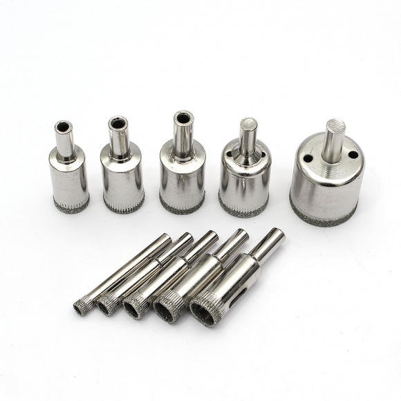 다이아몬드 타일 유리 홀쏘 10종세트 H1(6-30mm)