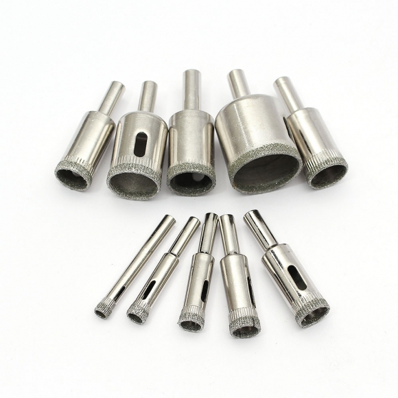 다이아몬드 타일 유리 홀쏘 10종세트 H1(6-30mm)