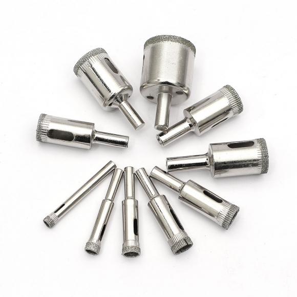 다이아몬드 타일 유리 홀쏘 10종세트 H1(6-30mm)