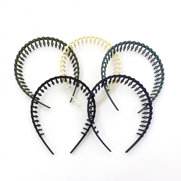 [비쥬홀릭] 웨이브 얇은 헤어밴드 5종세트