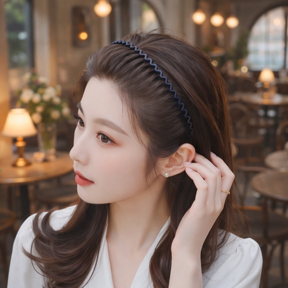 [비쥬홀릭] 웨이브 얇은 헤어밴드 5종세트