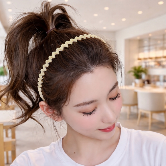 [비쥬홀릭] 웨이브 얇은 헤어밴드 5종세트