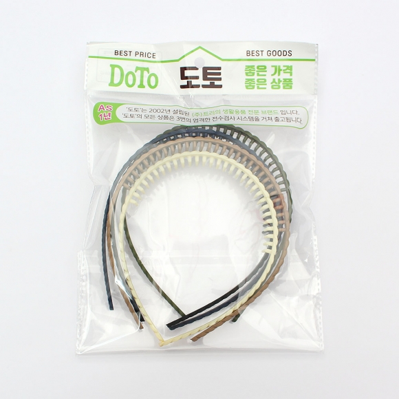 [비쥬홀릭] 꼬임 얇은 헤어밴드 5종세트