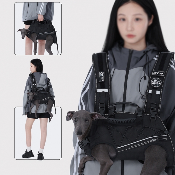 반려동물 견체공학 포대기 이동가방 M