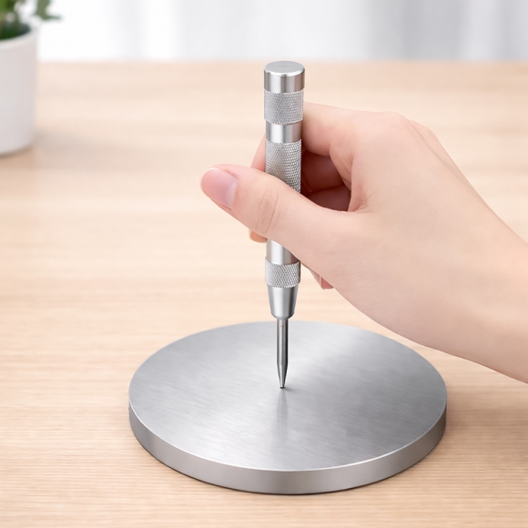 스프링 자동 센터 펀치 C-2(실버)