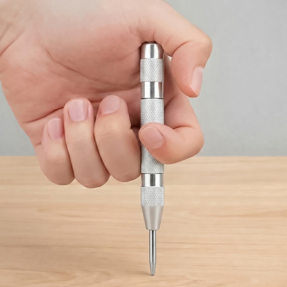 스프링 자동 센터 펀치 C-2(실버)