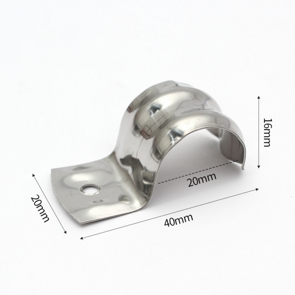 [영달철물] 스텐 반새들 케이블 클램프 100개(20mm)