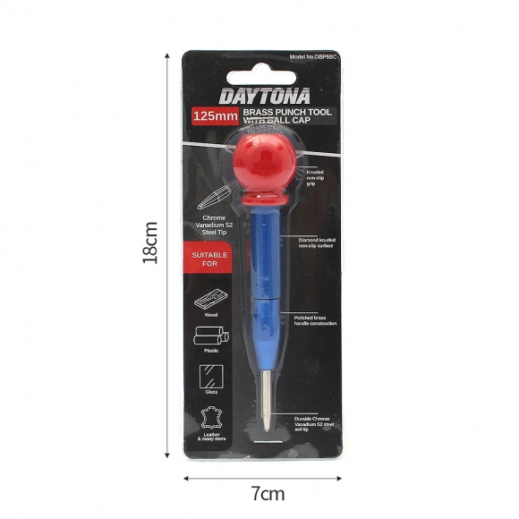 스프링 자동 센터 펀치 B-2(블루)