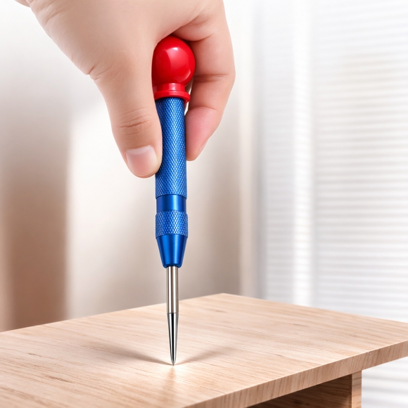 스프링 자동 센터 펀치 B-2(블루)