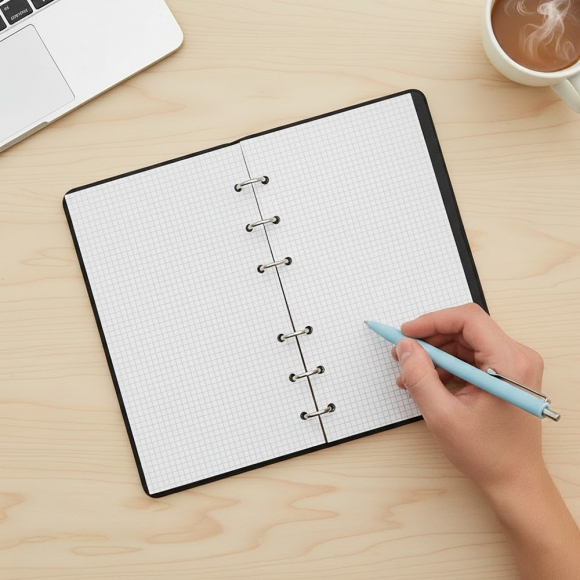 채움 6공 모눈 다이어리 속지 180매(A6)